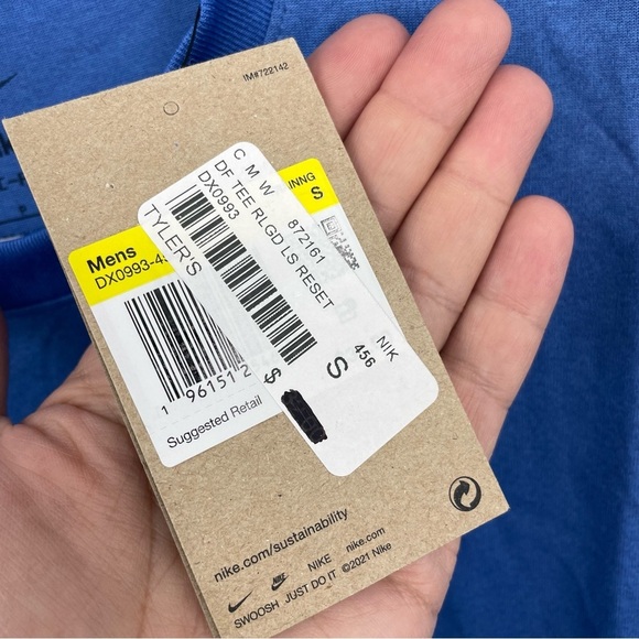 Nike Dri-FIT Legend Men's Long-Sleeve Fitness Top DX0993-456 blue Sz S - Picture 2 of 8